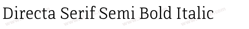 Directa Serif Semi Bold Italic字体转换